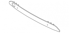 Front bumper center trim for BMW X7 G07 19-22 with parking sensors, M-Sport