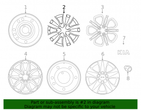 Wheel disk R16 Kia Forte 4d 14-16