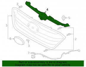 Subaru Outback 20- Hood Lock Trim