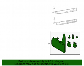 Mudguard front right VW Golf 15-21