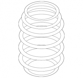 Rear right spring for Audi Q3 83A 19-25 range 17