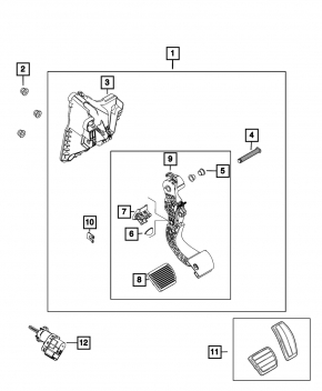 Jeep Compass 22-26 Brake Pedal Cover
