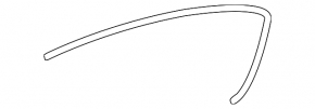 Upper rear right door molding Acura ILX 13 - chrome, deformed