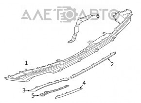 Rear bumper reflector left Audi Q3 19- sportback