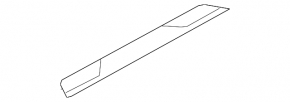 Door sill trim front left outer Hyundai Veloster 12-17 black