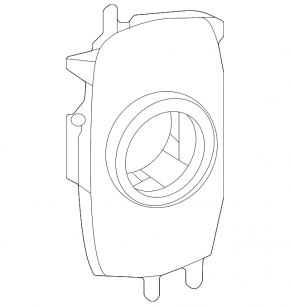 External parking sensor mount for the rear bumper of the Lexus RX350 RX350h RX450h 23-26