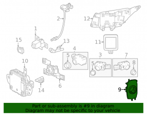 External parking sensor mount for the rear bumper of the Lexus RX350 RX350h RX450h 23-26