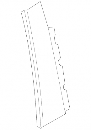 Door trim side rear left Audi A4 B9 17-25 front