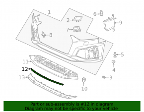 Front Bumper Lip Extension for Audi A5 F5 18-25