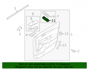 Front left window lift control for Kia Sorento 19-20 4-speed automatic