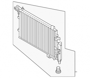 Air conditioning radiator condenser Kia Soul EV 15-19