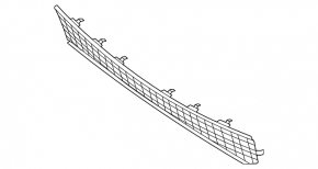 Front bumper central grille Mercedes W167 GLE 350 24-26