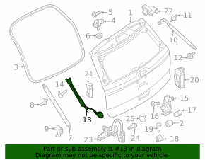 Right tailgate level sensor Ford Explorer 11-19