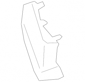 Front bumper cover left Mazda 3 19- 4d black gloss with chrome molding
