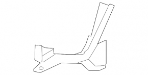 Radiator deflector left upper Ford Fiesta 14-19 1.6