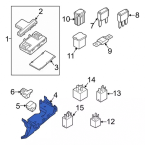 Ford Edge 15-24 Underhood Fuse Box Bracket