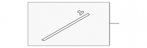 Lower front right door seal for Mazda6 03-08