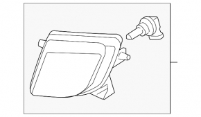 Left fog light for Mazda6 2009-2010