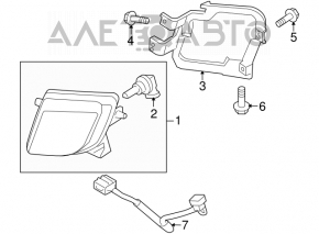 Left fog light for Mazda6 2009-2010
