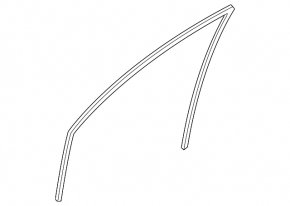 Front left glass seal Mazda6 09-13