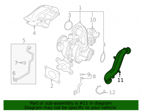 VW Jetta 22-26 1.5T Intercooler Hose