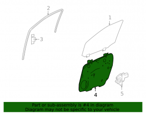 Front right window lift mechanism for Mercedes W164 ML