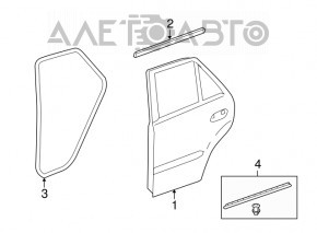 Door seal rear left Mercedes W164 ML