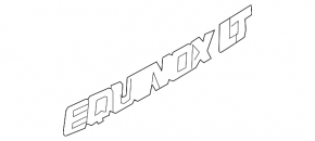 Emblem inscription LT tailgate Chevrolet Equinox 10-15 prerest
