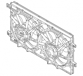 Diffuser radiator shroud bare Polestar 2 21-
