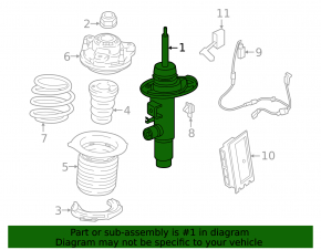 Electric front right shock absorber for BMW i4 21-25