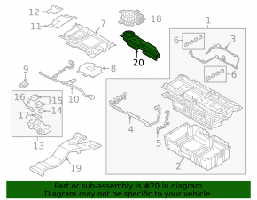 16-19 Hyundai Sonata Hybrid Battery Duct