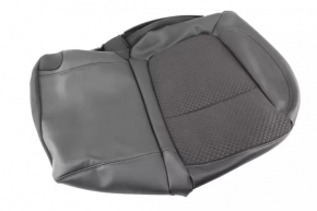 2nd row rear seat cushion trim left Buick Encore 17-22 black leather with black cloth combination