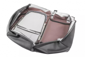 Left rear seat cushion for Buick Encore 17-22, black leather + cloth
