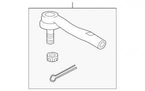 Right steering tip for Lexus ES300h ES350 13-18
