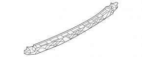 Rear bumper mount central Audi A6 C7 12-15 prerest