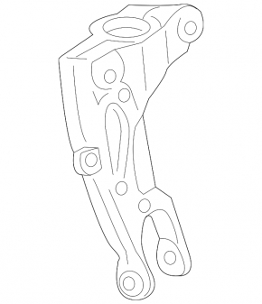 Front right shock absorber fork for Audi A6 C8 19-24