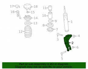Front right shock absorber fork Audi A6 C8 19-
