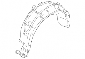 Rear right fender liner BMW X1 F48 16-22 2016-22