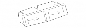 Air duct deflector central Lexus IS250 IS300 IS350 06-13 black, broken mount