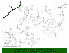 ABS Sensor Wire Front Left VW Beetle 12-19