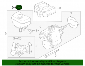 VW Tiguan 18-24 Master Cylinder Reservoir Cap