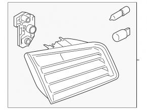 Light inside trunk lid left BMW 5 F10 14-16