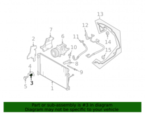 Ambient air temperature sensor Subaru b9 Tribeca 077500-5191 broken mount