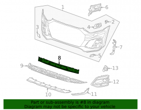 Lower grille front bumper Audi Q5 80A 21-