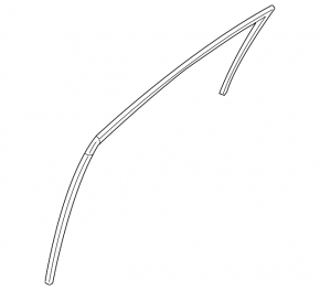 Front left windshield seal for Hyundai Santa FE Sport 13-18