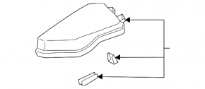 Lexus NX350h 22-26 Underhood Fuse Box Cover