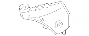 Expansion tank inverter Porsche Cayenne 958 11-12 Hybrid, with cover