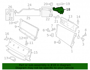 Expansion tank inverter Porsche Cayenne 958 11-12 Hybrid, with cover