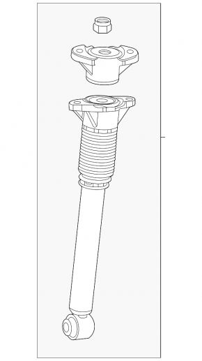 Shock absorber rear right Mercedes W167 GLE 450 20-23 AWD with support