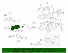 Front left door limiter Mercedes A-class V177 19-22